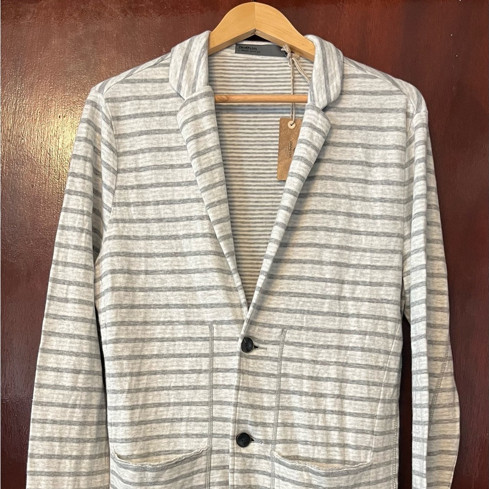 Men’s ONS Gray Striped Blazer